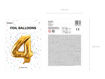 Picture of FOIL BALLOON NUMBER 4 GOLD 34 INCH